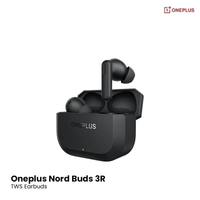 Picture of OnePlus Nord Buds 3r TWS Earbuds up to 54 Hours Playback, 2-mic Clear Calls, 3D Spatial Audio, AI Translation, 12.4mm Drivers, Dual-Device Connectivity, 47ms Low Latency | 6 Months warranty - Ash Black