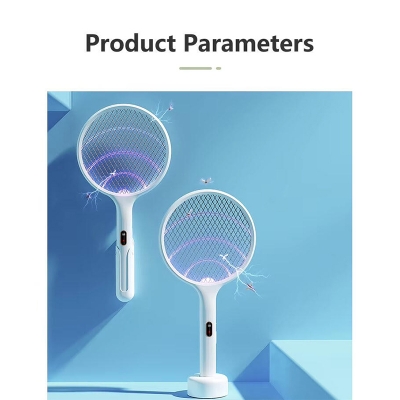Picture of Qualitell E3 Electric Mosquito wall-mounted auto-killer Swatter | 3-in-1 UV Trap, Rechargeable, Digital Display - White