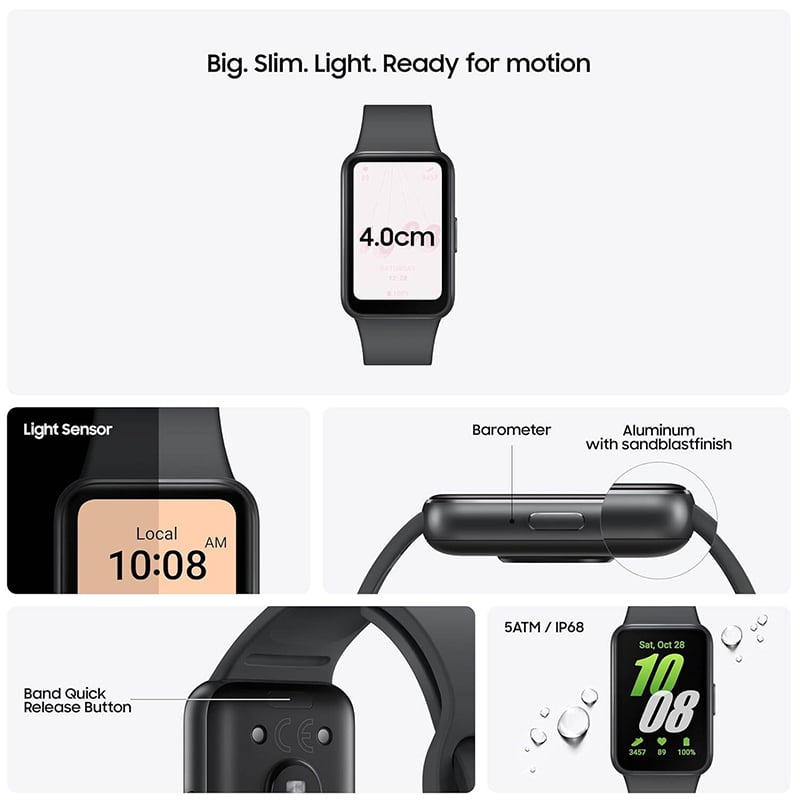 Picture of Samsung Galaxy Fit3 AMOLED Display Smart Watch  | 6 Months Warranty