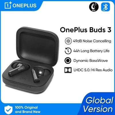 Picture of OnePlus Buds 3 Noise Cancelling Real-World Performance 49dB ANC TWS In-Ear Earbuds - Black