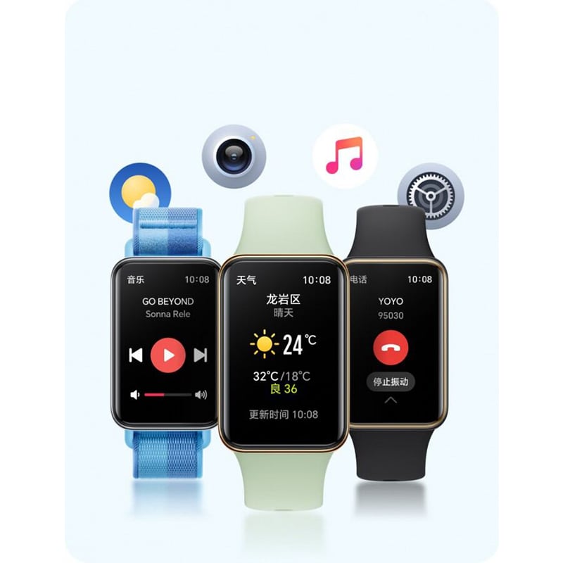Picture of HONOR Band 10 60Hz  1.57″ AMOLED Smartband Dual Curve Design health tracking & 14-day battery life - Black