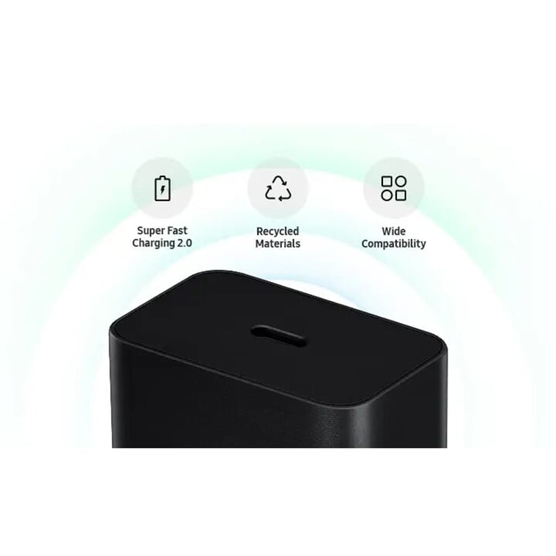 Picture of Samsung 45W NFC-enabled 3 PIN PD Adapter USB-C EP-T4511 - Black