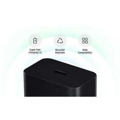 Picture of Samsung 45W NFC-enabled 3 PIN PD Adapter USB-C EP-T4511 - Black