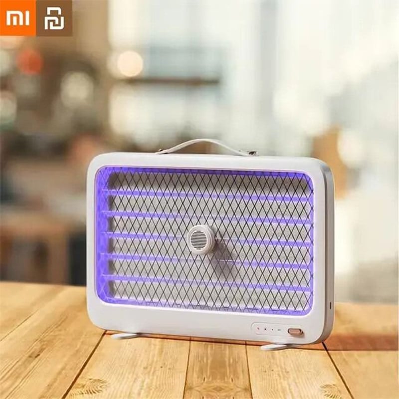 Picture of Xiaomi Qualitell K6 UV Mosquito Killer Lamp 3500V Electric with Rechargeable 2000mAh Battery - White
