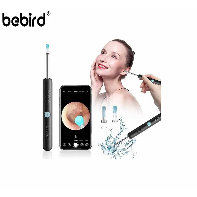 Picture of BEBIRD Ear Wax Removal Tool R1 Upgraded Version with 1080HD Camara, Waterproof, Anti-Fall Off Eartip, Wireless Otoscop with Light and Camera, Android/iOS Support - Multicolor