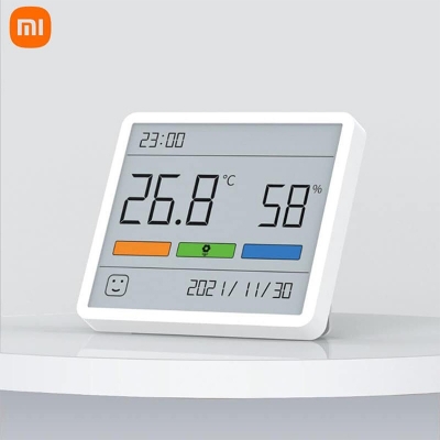 Picture of Xiaomi Duka Atuman TH1 Temperature Humidity Clock LCD Display Home Thermometer Hygrometer - White