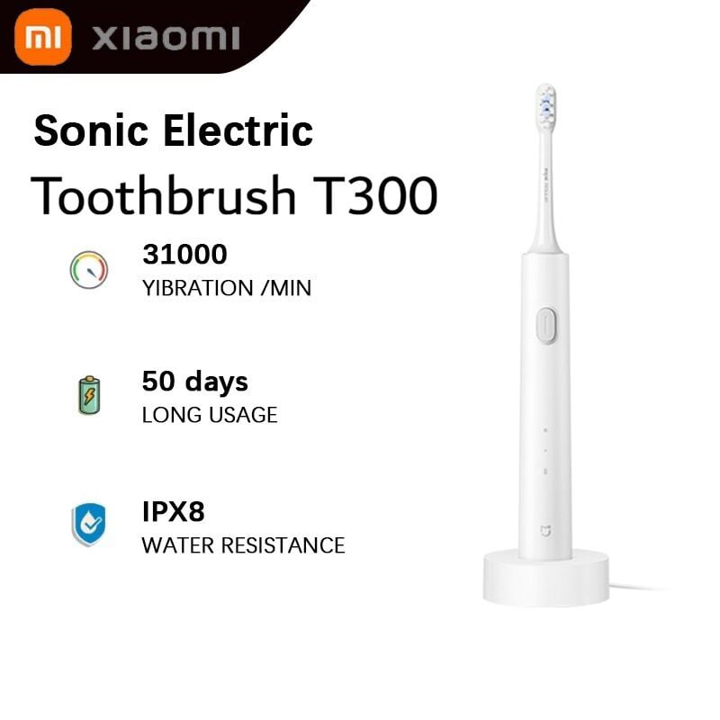 Picture of Xiaomi Mijia T300 Sonic Electric Toothbrush Rechargeable IPX7 Waterproof - White
