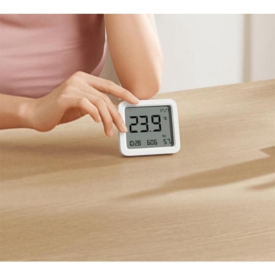 Picture of Xiaomi Smart Temperature and Humidity Monitor 3 Mini High Precision Sensor Mijia Bluetooth Mesh Connection Lightweight Portable - White