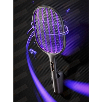 Picture of Xiaomi Qualitell S2 Digital Mosquito Swatter 2500V Powerful, 3000mAh Rechargeable Lithium Battery  and Safe Mosquito Killer - Black