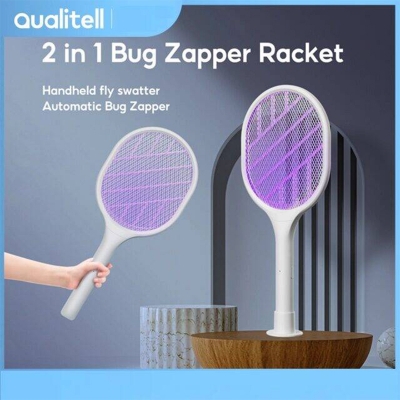 Picture of Xiaomi Qualitell C1 3500V 2 in 1 Electric Fly Mosquito Insect Swatter - White