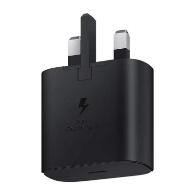 Picture of Samsung 25W USB-C Super FastPD Adapter (3 Pin) - Black