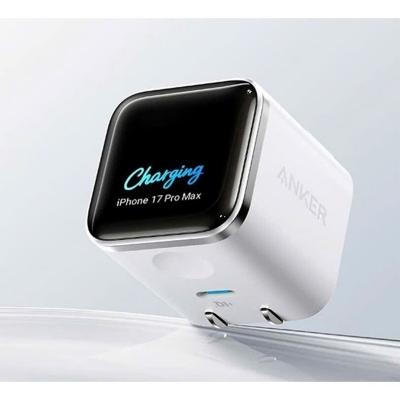 Picture of Anker Nano  A121D Charger (45W, Smart Display, 180° Foldable) | Anker Smart Display GaN Fast Charger