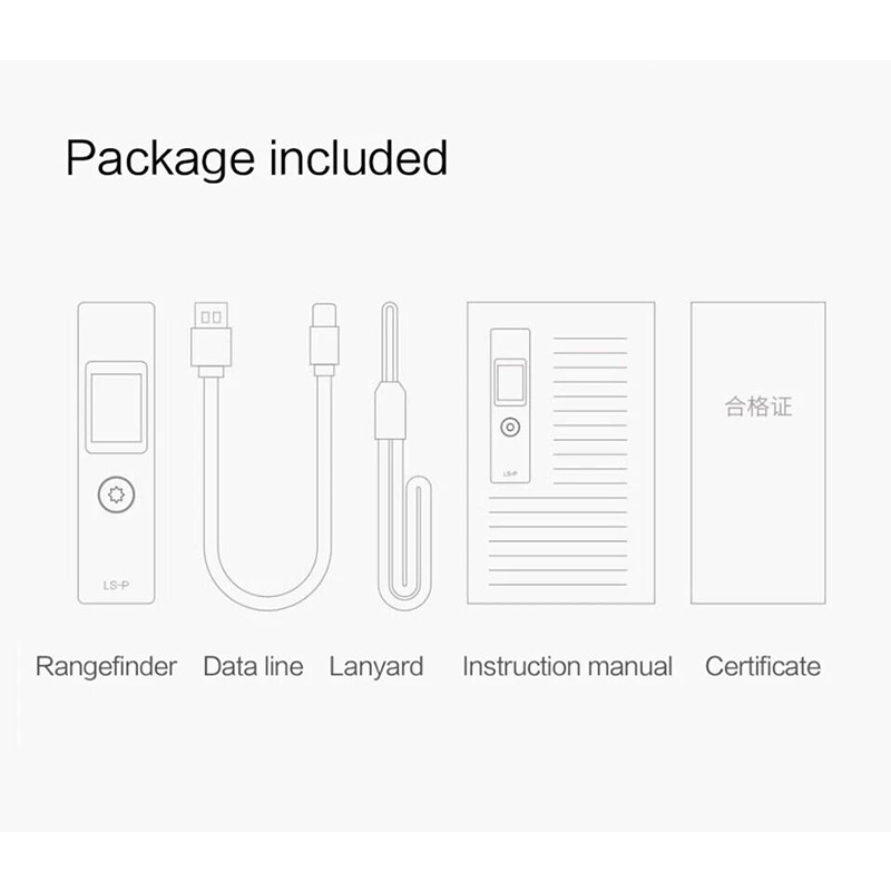 Picture of Xiaomi ATuMan LS-P 40m Laser Range Finder High Precision Infrared Measurement - Grey