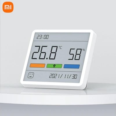 Picture of Xiaomi Duka Atuman TH1 Temperature Humidity Clock LCD Display Home Thermometer Hygrometer - White