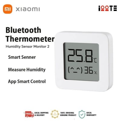 Picture of Xiaomi Mijia Bluetooth Temperature Humidity Sensor Monitor 2 | Smart Digital Thermometer Hygrometer Work with Mijia APP - White