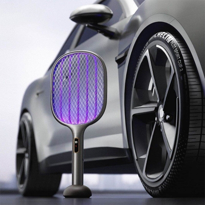Picture of Xiaomi Qualitell S2 Digital Mosquito Swatter 2500V Powerful, 3000mAh Rechargeable Lithium Battery  and Safe Mosquito Killer - Black