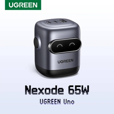 Picture of Ugreen UNO QPai 65W Robot GaN Charger - Grey