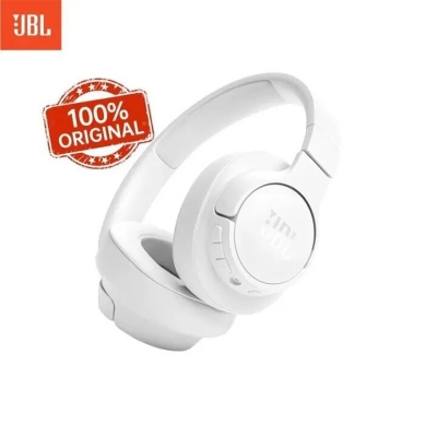 Picture of [ORIGINAL] JBL TUNE 720BT Headworn Wireless Earphones with Pure Low Frequency Sound Effects Bluetooth 5.3 Handsfree Calling - White