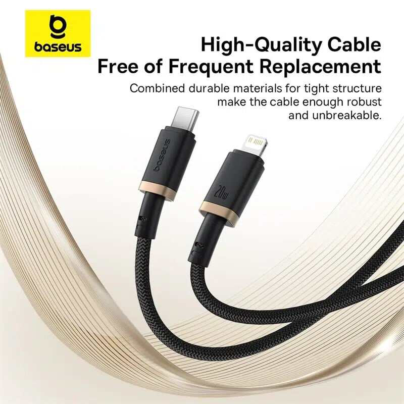 Picture of Baseus Dura Series 20W Type-C to Lightning Fast Charging Cable 1M - Black