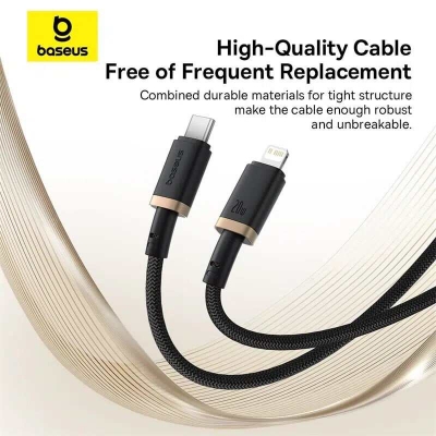 Picture of Baseus Dura Series 20W Type-C to Lightning Fast Charging Cable 1M - Black