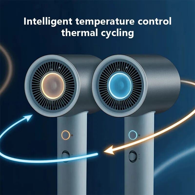 Picture of Xiaomi Mijia H500 Double Water Ion Hair Dryer Home Hair Styling Pengering Rambut Hairdryer 1800W Quick Dry - Silver