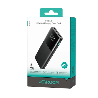 Picture of Joyroom JR-PBF20 Original 25W Digital Display Powerbank – 10000mAh - Black