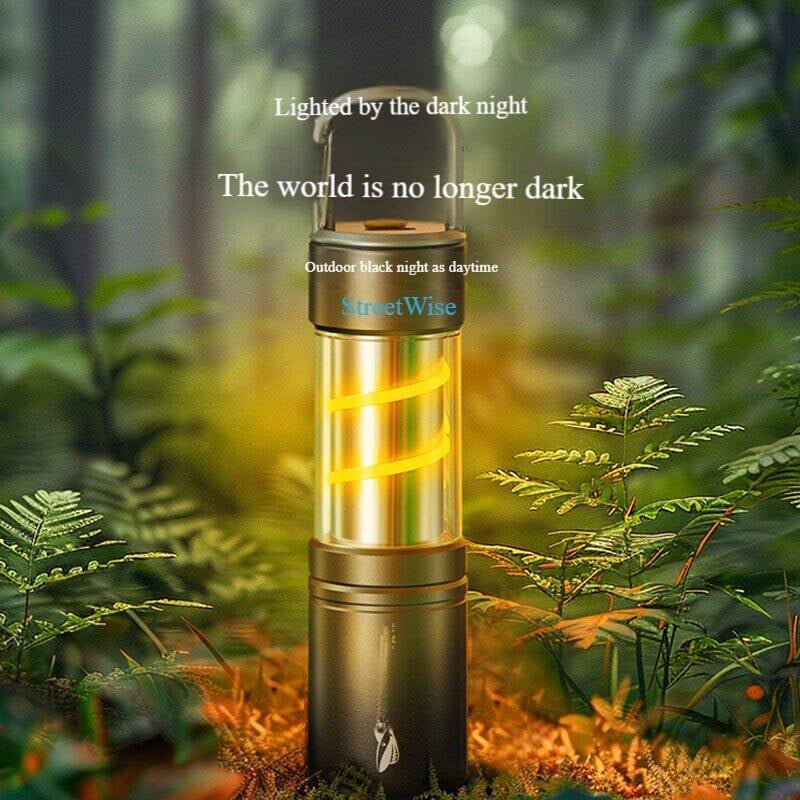 Picture of Smiling shark SD5241 LED Mini Flashlight 3Mode KeyChain Light Type-c Rechargeable Torch Light White warm Light Waterproof Lightweight Outdoor Camping Light - Grey