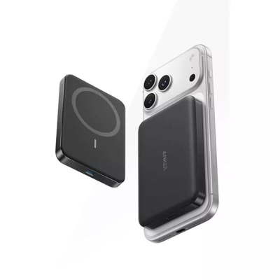 Picture of Anker A1664 MagGo 7.5W 10000mAh Slim Magnetic Wireless Power Bank (MagSafe-Compatible) - Black