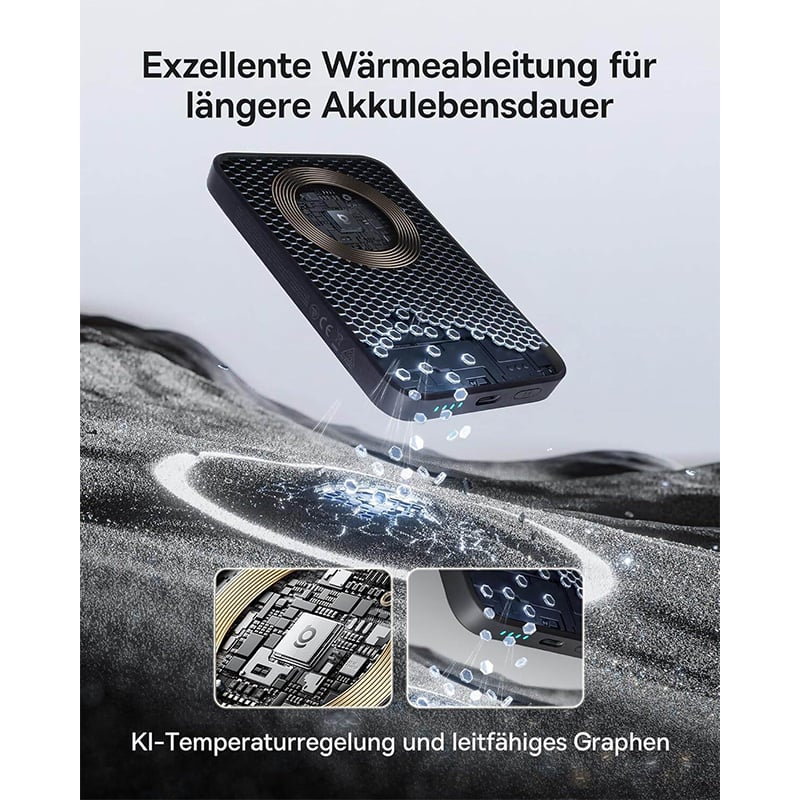 Picture of Baseus EnerFill FM11 Magnetic Power Bank 10000mAh 22.5W - Black