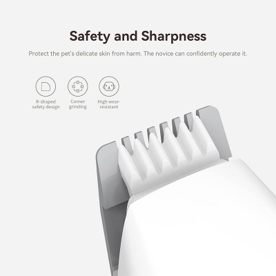 Picture of PAWBBY Dog Paw Trimmer, Dog Clippers for Grooming, Cordless Low Noise Small Pet Hair Shaver Dog Clippers - Dog & Cat, Around Face, Paw Pads, Eyes, Ears, Rump - White