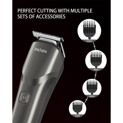 Picture of ENCHEN Beardo 2  Multi-Functional Trimmer 8000 RPM , Body/Face/Hair - Black