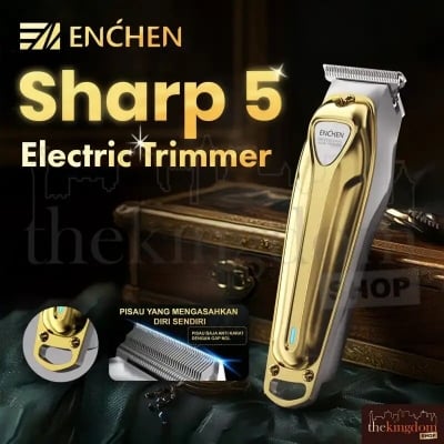 Picture of Xiaomi ENCHEN Sharp 5 Multi-Function Electric Cordless Hair Clipper Men's Trimmer Beard Shaver 150 minutes use 6500RPM 1200mAh battery Metal body | 3 Months Warranty - Black