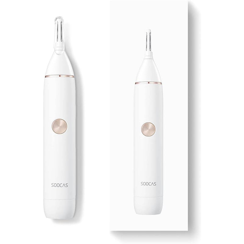 Picture of Xiaomi Soocas N1 waterproof Nose Hair Trimmer Eyebrow Clipper Sharp Blade Cordless Nasal Cleaner | 3 Months Warranty - White