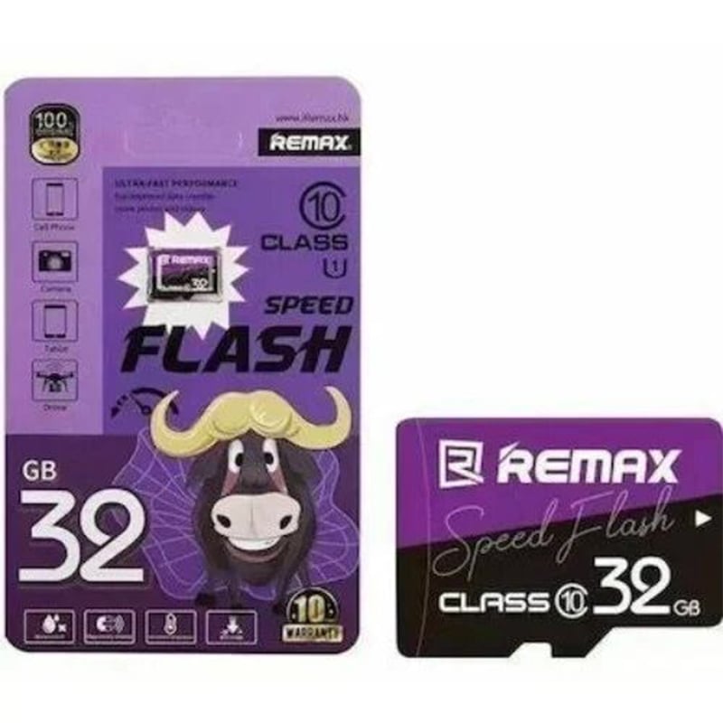 Picture of Remax 32GB Class 10 MicroSDHC Speed Flash Card | 10 Year Warranty - 32GB