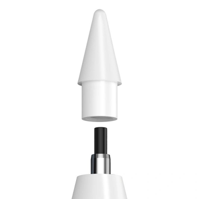 Picture of Baseus Smooth Writing Capacitive Stylus Tips White | Tilt & Press Function | Replacement Nibs for Apple Pencil 1 & 2, iPad Pro Stylus Pen | SXBC010002 - White