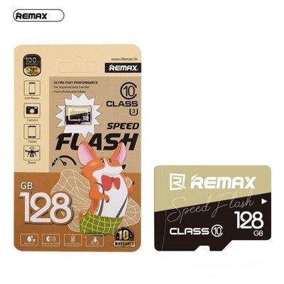 Picture of Remax 128GB MicroSDXC High Speed Flash Card | Class 10 Memory Card with 10 Years Warranty - 128GB