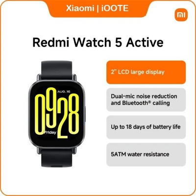 Picture of REDMI Watch 5 Active | Ultra large 2.0'' LCD display, Up to 18 days of battery life, Supports Bluetooth calling, Advanced health and workout tracking - Silver