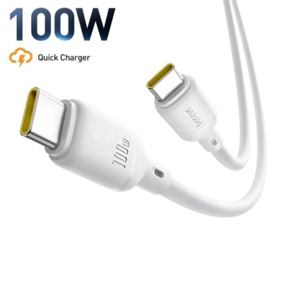 Picture of Baseus Silky Series 100W Fast Charging Cable Type-c to Type-C 1M - White