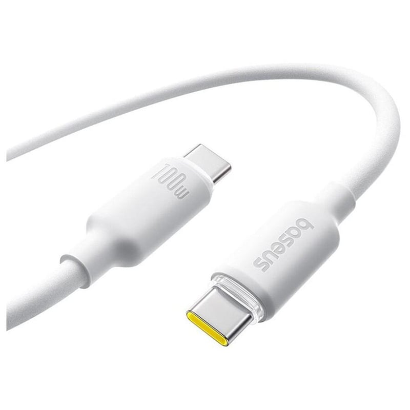 Picture of Baseus Silky Series 100W Fast Charging Cable Type-c to Type-C 1M - White