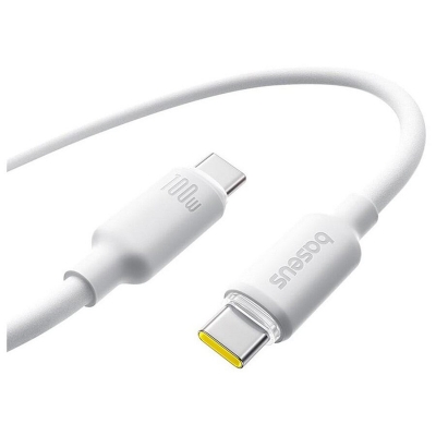 Picture of Baseus Silky Series 100W Fast Charging Cable Type-c to Type-C 1M - White