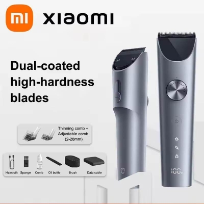 Picture of Xiaomi Mijia Hair Clipper 2 Cordless & Plugged-in Trimmer with 19 Length Settings, IPX7 Waterproof | 6 Months warranty - Grey