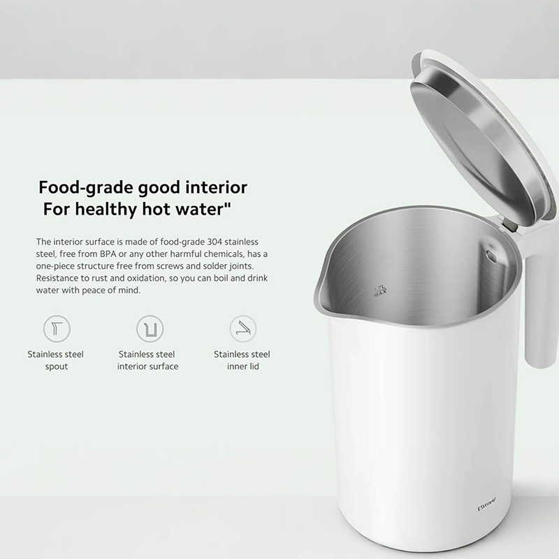 Picture of Xiaomi Mijia Constant Temperature Electric Kettle 2 1.5Liter Smart Hot Water Kettle | 6 Months Warranty - White