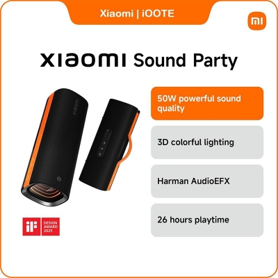 Picture of Xiaomi Sound Party 50W Bluetooth Speaker | Harman AudioEFX, TWS Mode, 26H Playtime | 6 Months Warranty - Black