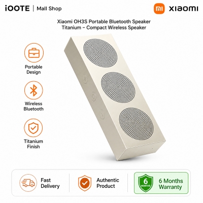 Picture of Xiaomi OH3S Portable Bluetooth Speaker Titanium  Compact Wireless Speaker with 6 Months Warranty - Ash Grey