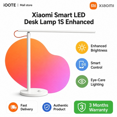 Picture of Xiaomi Smart LED Desk Lamp 1S Enhanced Brightness Control Eye-Care Table Lamp | 3 Months Warranty - White
