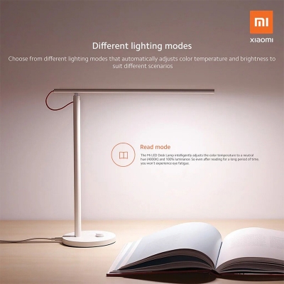 Picture of Xiaomi Smart LED Desk Lamp 1S Enhanced Brightness Control Eye-Care Table Lamp | 3 Months Warranty - White