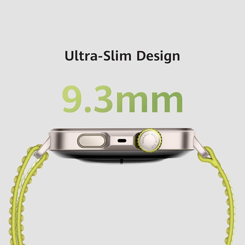Picture of HUAWEI WATCH FIT 4 Pro Smart Watch, 1.82" Sapphire AMOLED Screen, Titanium Body, ECG & SpO2 Monitor, 10-Day Battery, 100+ Workout Modes,  Waterproof, iOS Android Compatible, Fitness Tracker | 6 Months warranty - Green