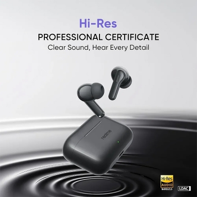 Picture of Realme Buds T200 ANC Wireless Earbuds | 32dB ANC, Hi-Res Audio, IP55, 50H Battery | 12 Months Warranty