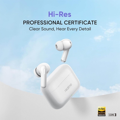 Picture of Realme Buds T200 ANC Wireless Earbuds | 32dB ANC, Hi-Res Audio, IP55, 50H Battery | 12 Months Warranty