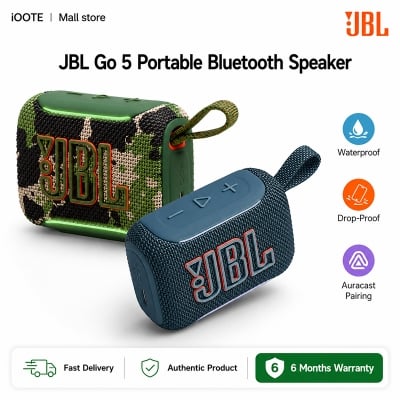 Picture of [Original] JBL Go 5 Portable Bluetooth Speaker | Waterproof, Drop-Proof, JBL Sound, Auracast & Ambient Light | 6 Months Warranty